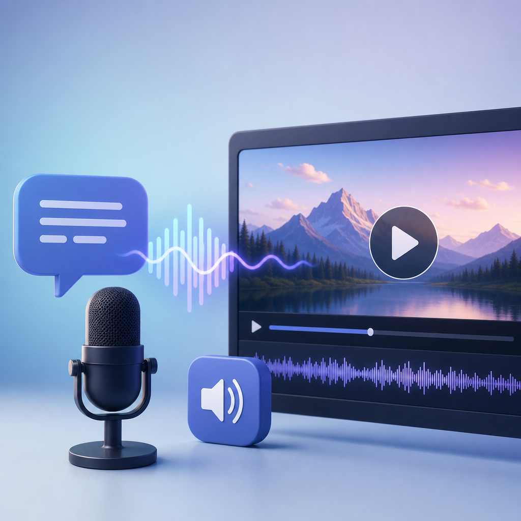 Text to speech for video narration