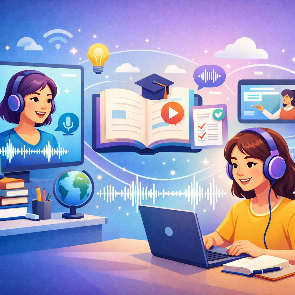 TTS voice AI for e learning