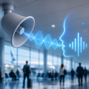 TTS voice AI for real time announcements