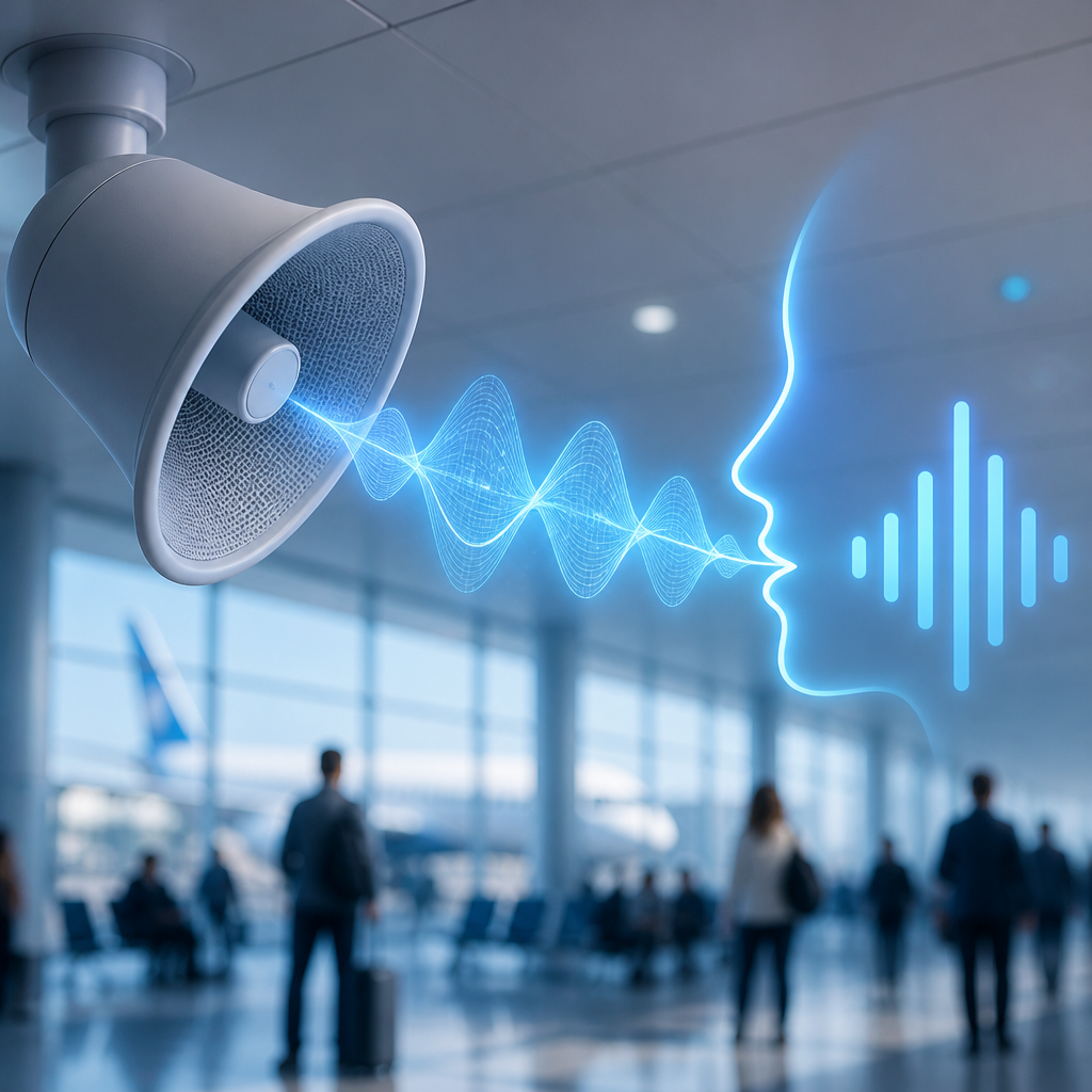 TTS voice AI for real time announcements