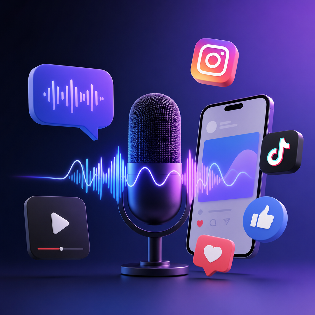 TTS voice AI for social media content